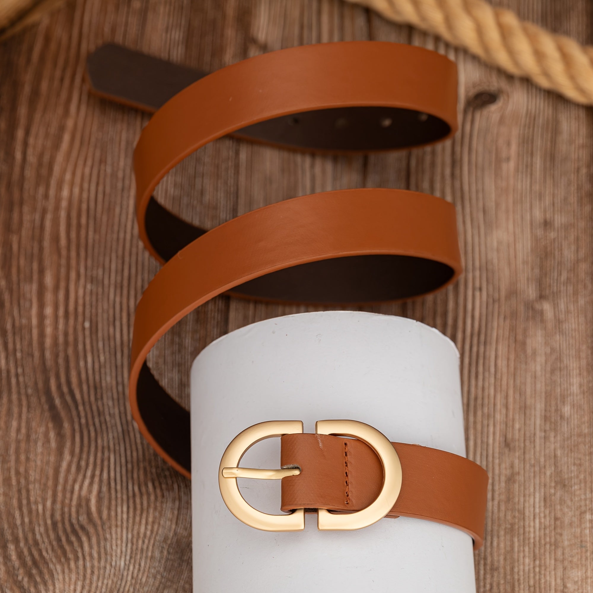 Ceinture à Boucle Classique en Simili Cuir pour Homme Vianney — visuel 2