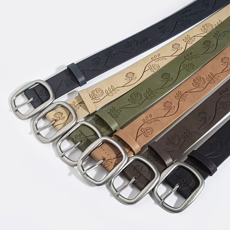 Ceinture à Boucle Classique en Simili Cuir pour Homme Vincent — visuel 1