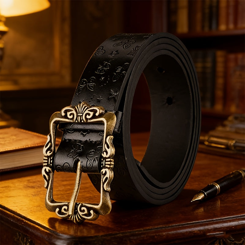 Ceinture à Boucle Classique en Simili Cuir pour Homme Vivien — visuel 3