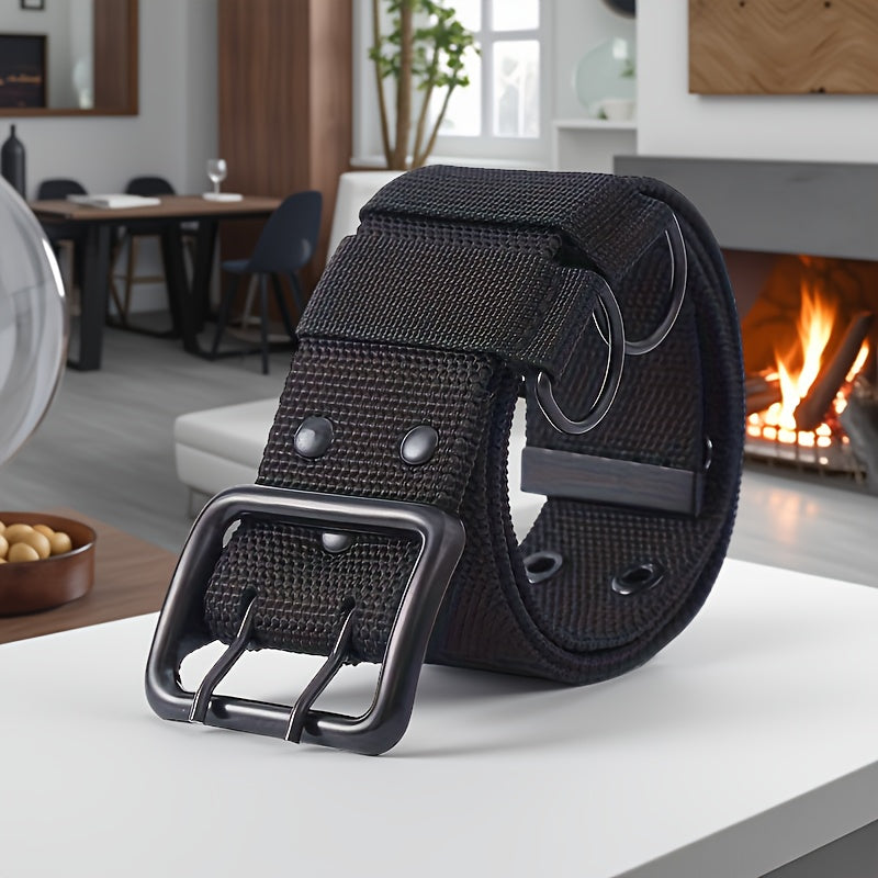 Ceinture à Boucle Classique en Tissu pour Homme Léandre — visuel 3