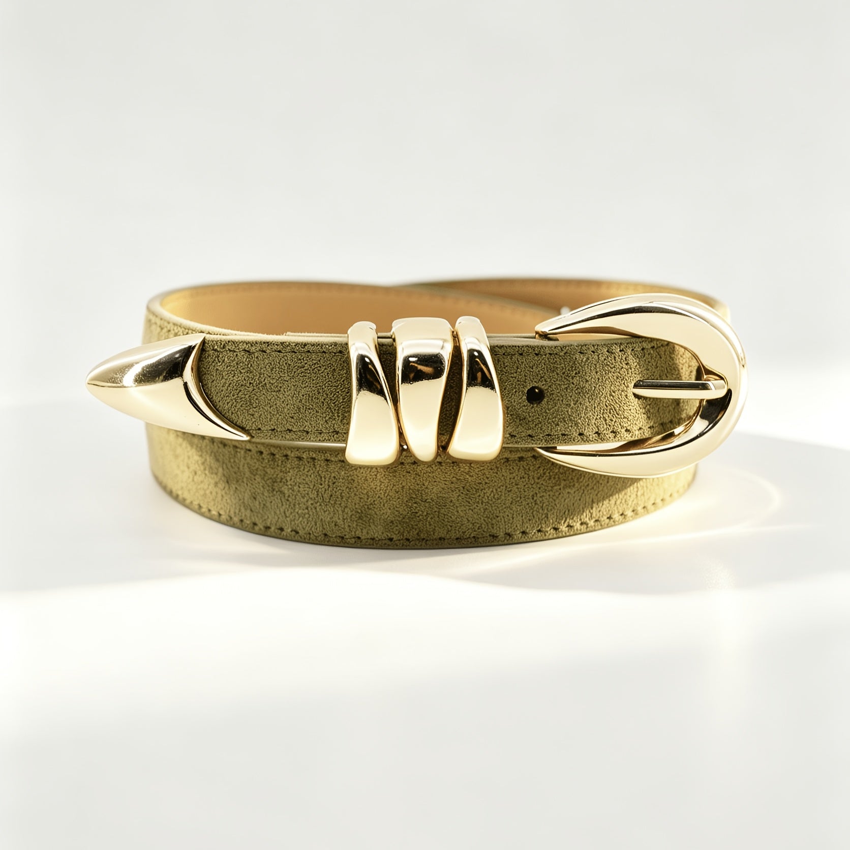Ceinture Cloutée en Simili Cuir pour Femme Laetitia — visuel 1