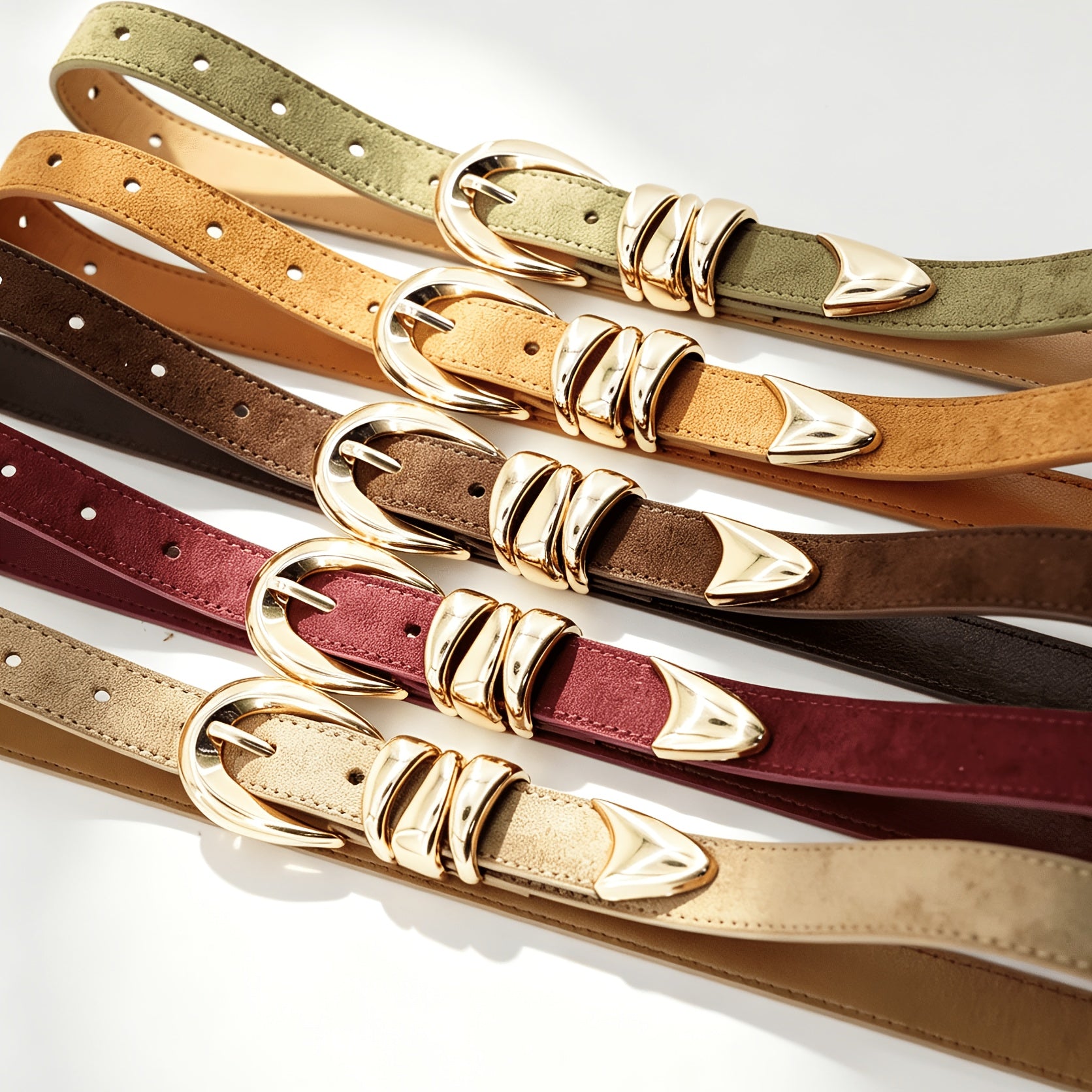 Ceinture Cloutée en Simili Cuir pour Femme Laetitia — visuel 6