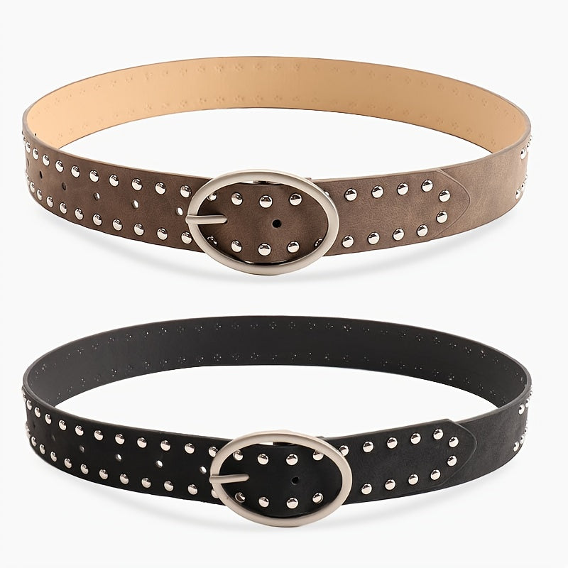 Ceinture Cloutée en Simili Cuir pour Homme Arras — visuel 7