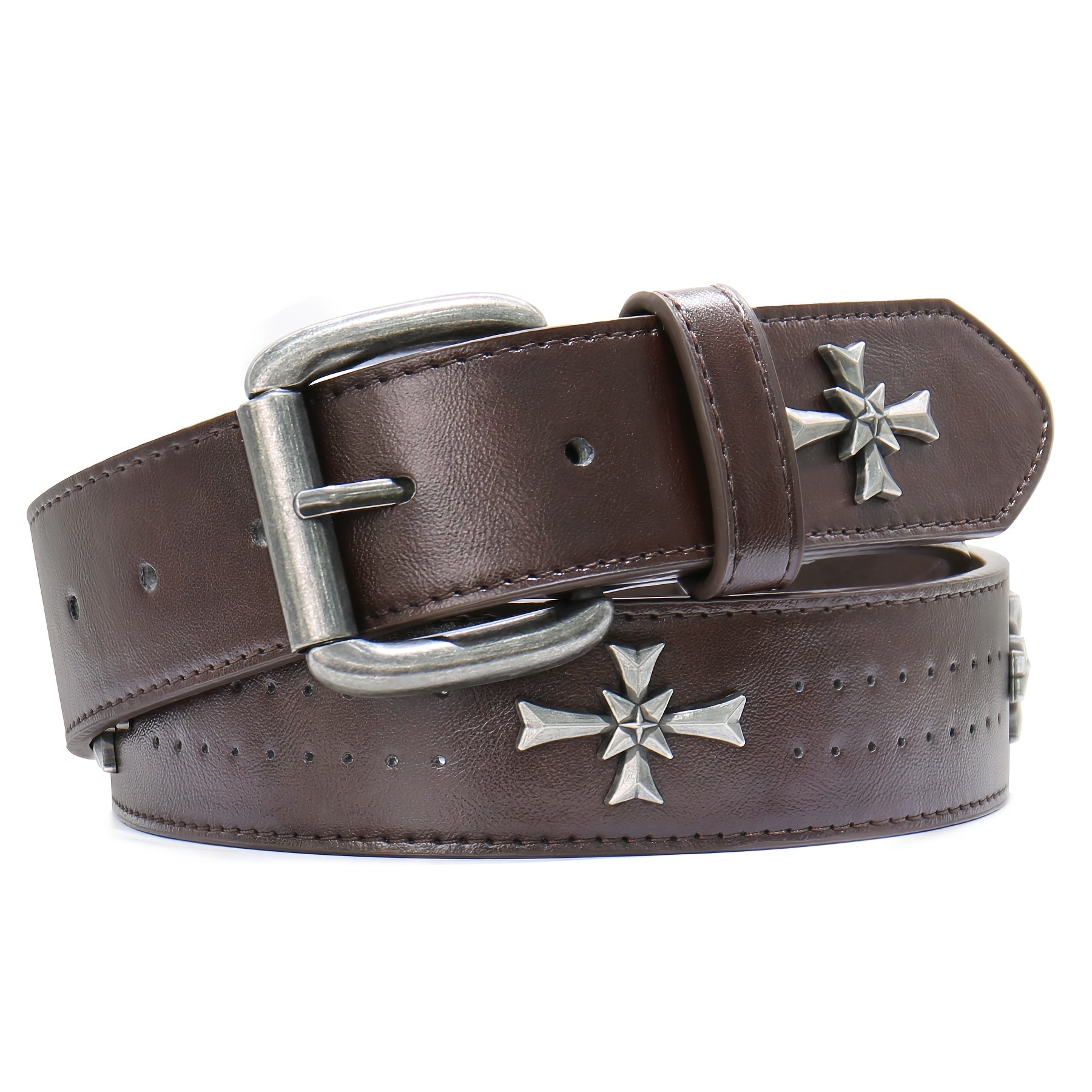 Ceinture Cloutée en Simili Cuir pour Homme Fulbert — visuel 3