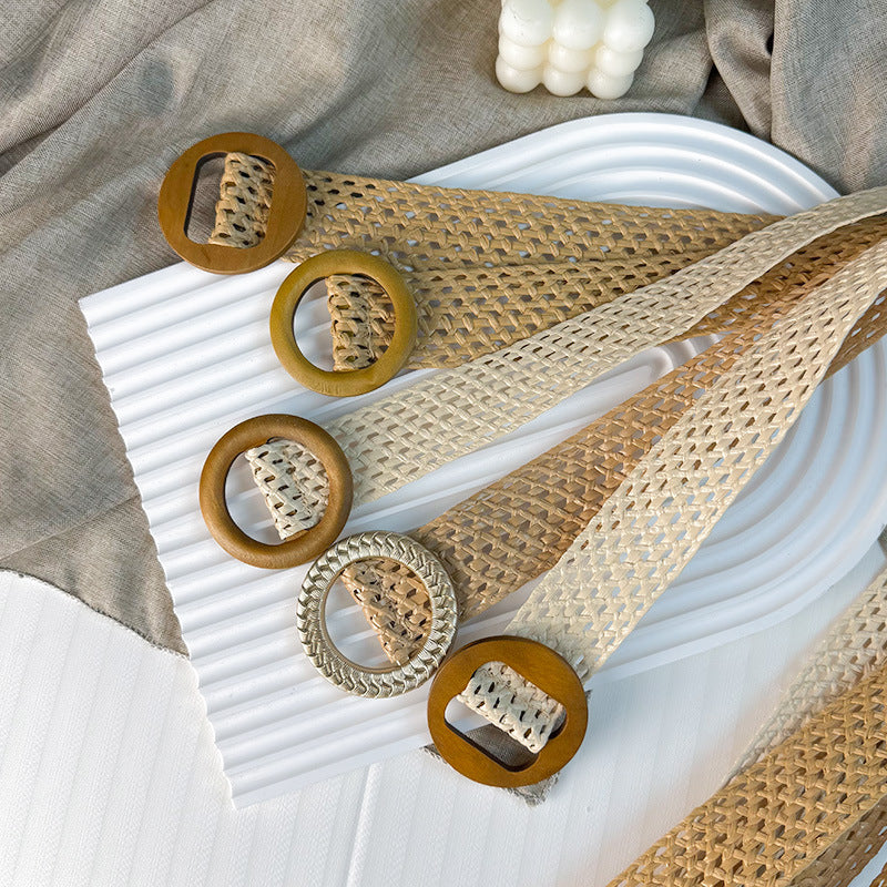 Ceinture Dorée en Simili Cuir pour Femme Riviera — visuel 2