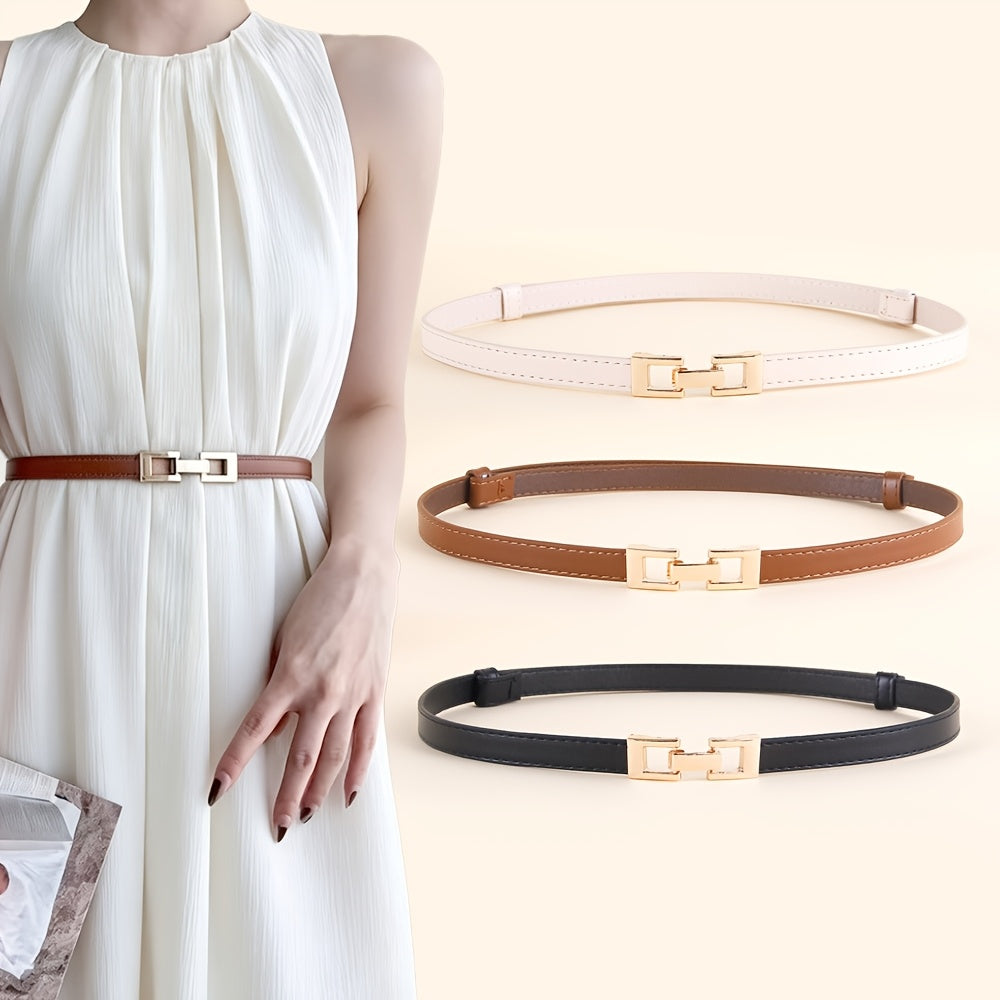 Ceinture Dorée en Simili Cuir pour Homme Zéphyrin — visuel 1