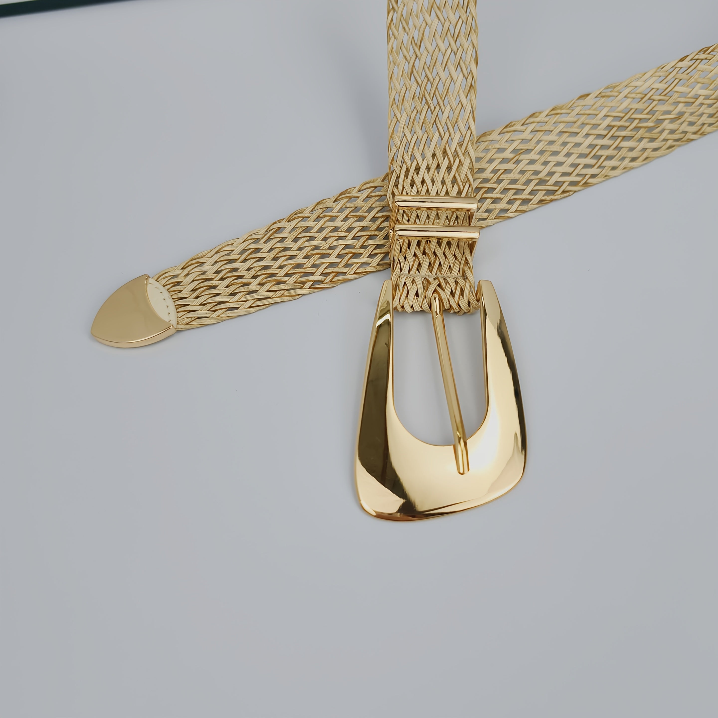 Ceinture Dorée en Tissu pour Femme Provence — visuel 3