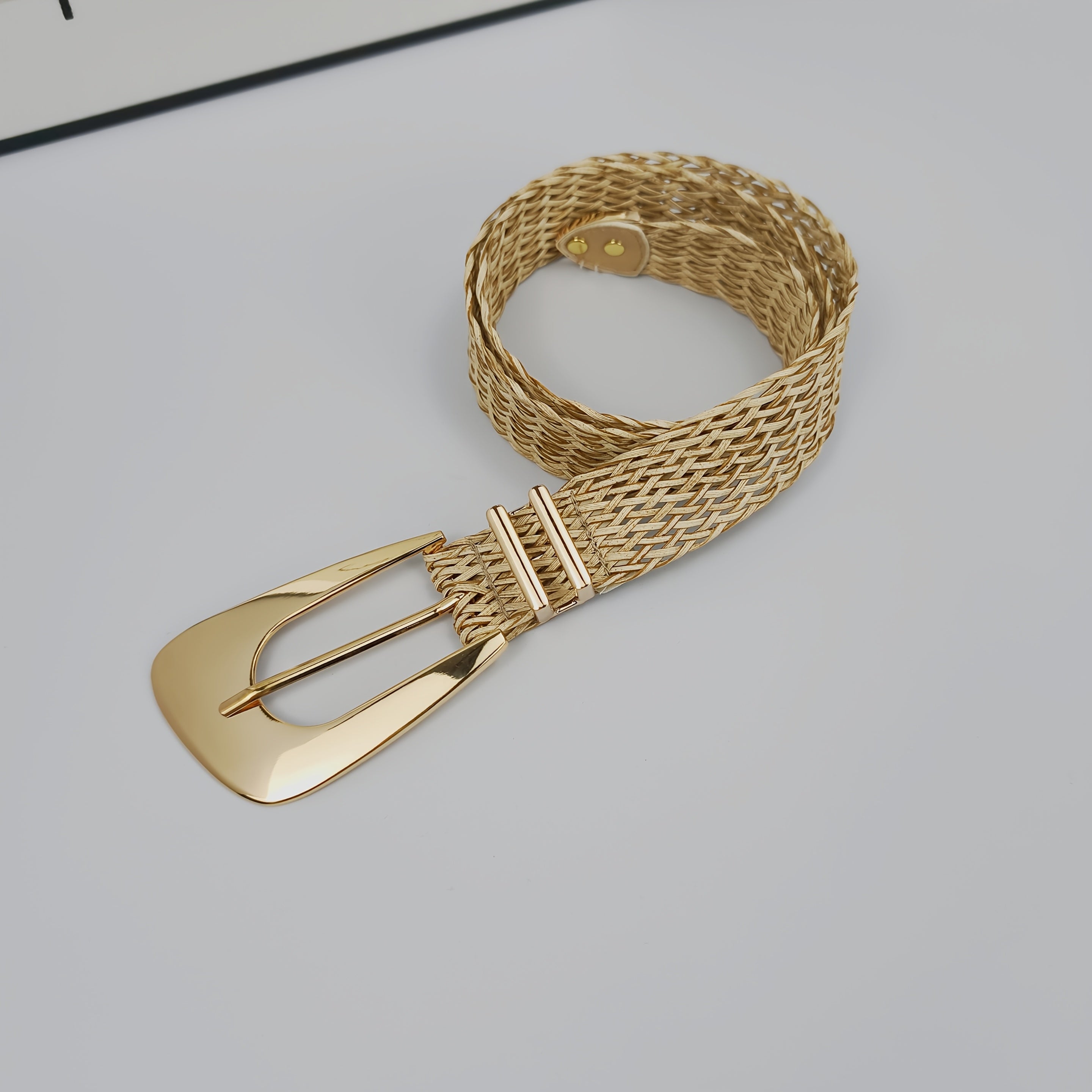 Ceinture Dorée en Tissu pour Femme Provence — visuel 4
