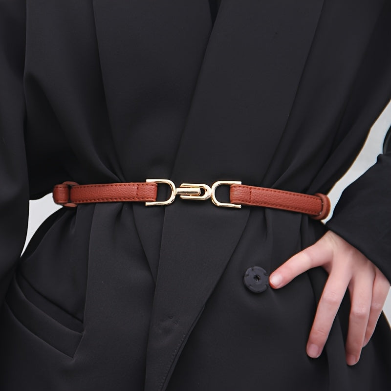 Ceinture Élastique en Simili Cuir pour Femme Corfou — visuel 2
