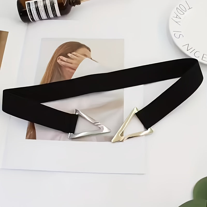 Ceinture Élastique en Simili Cuir pour Femme Pascaline — visuel 1