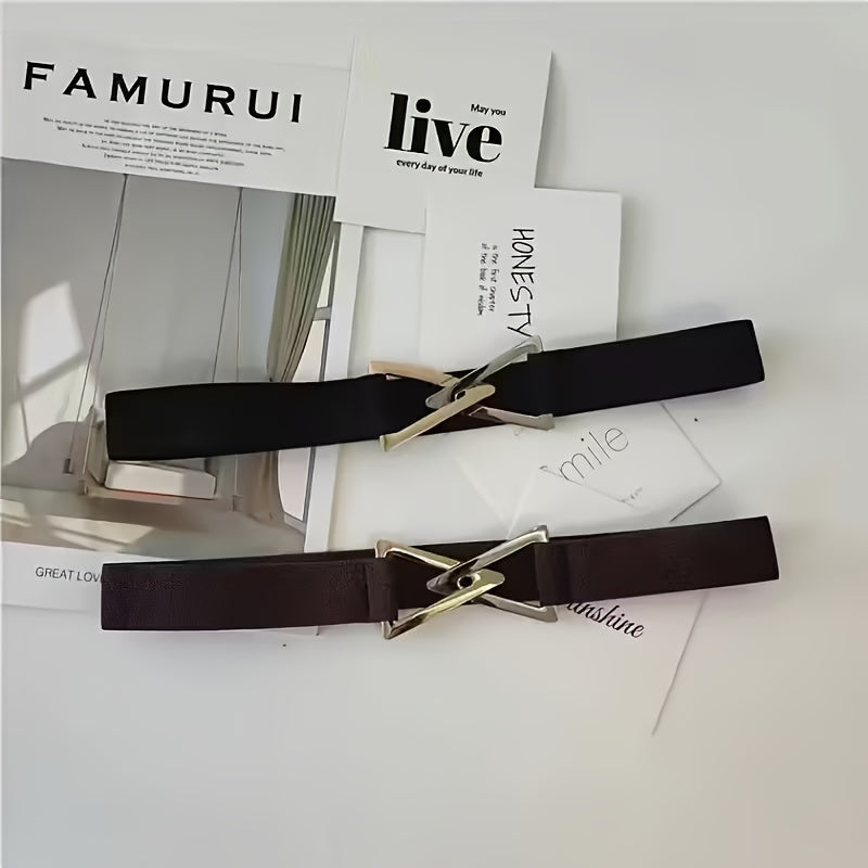 Ceinture Élastique en Simili Cuir pour Femme Pascaline — visuel 9