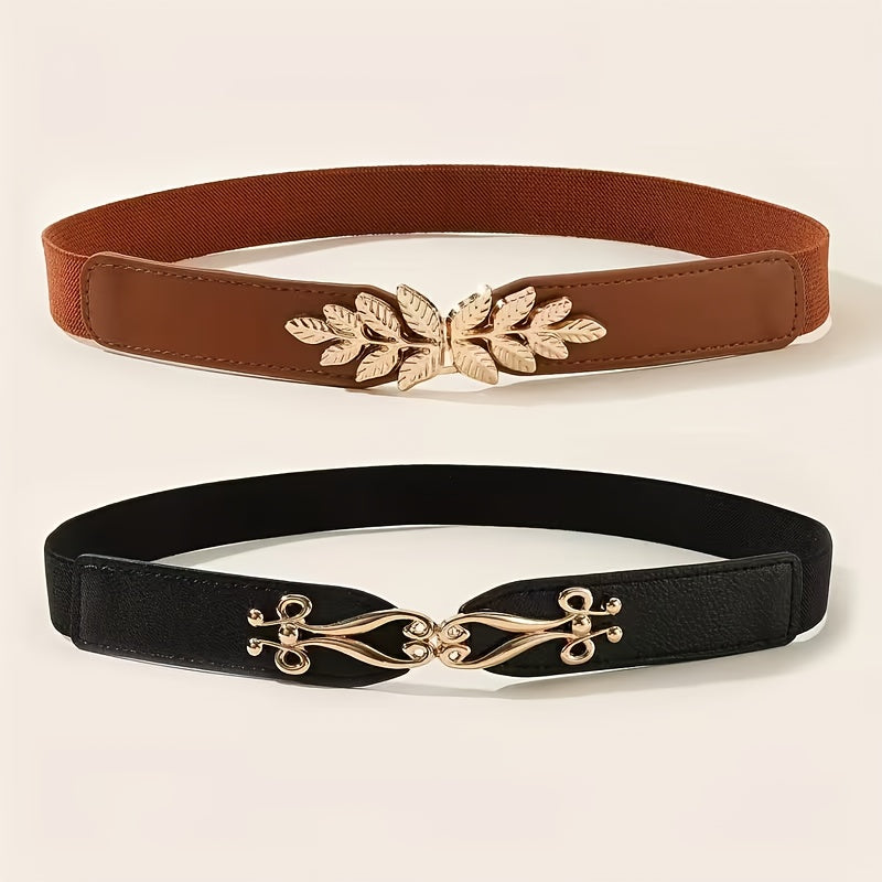 Ceinture Élastique en Simili Cuir pour Femme Rosalie — visuel 2