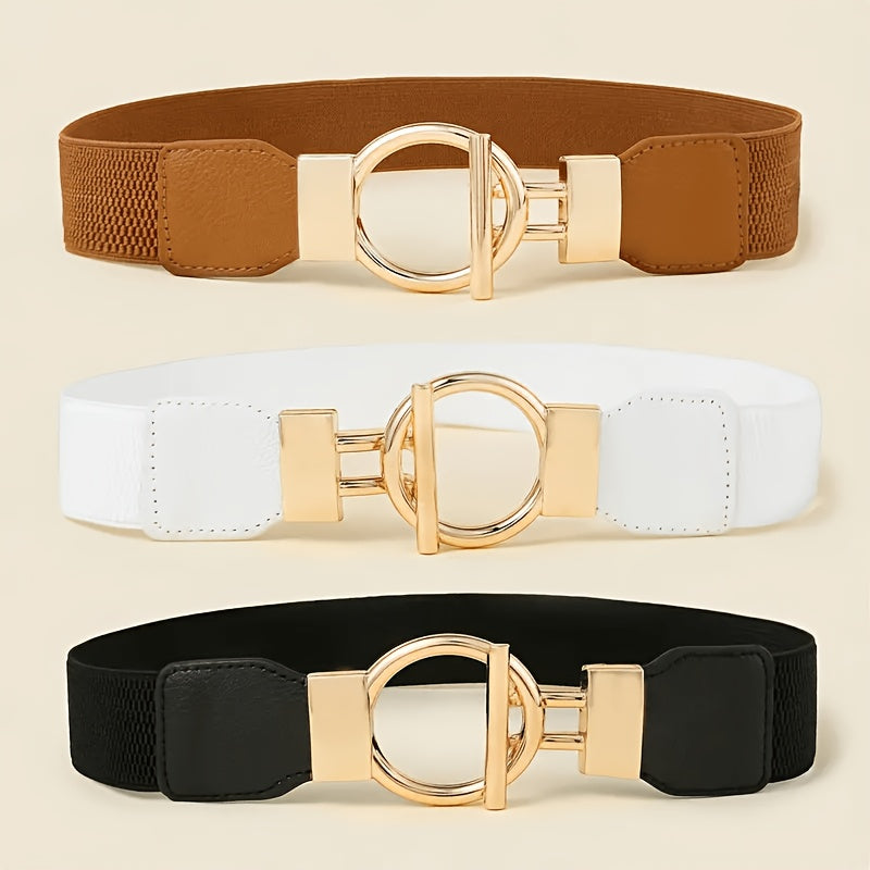 Ceinture Élastique en Simili Cuir pour Femme Solene — visuel 1