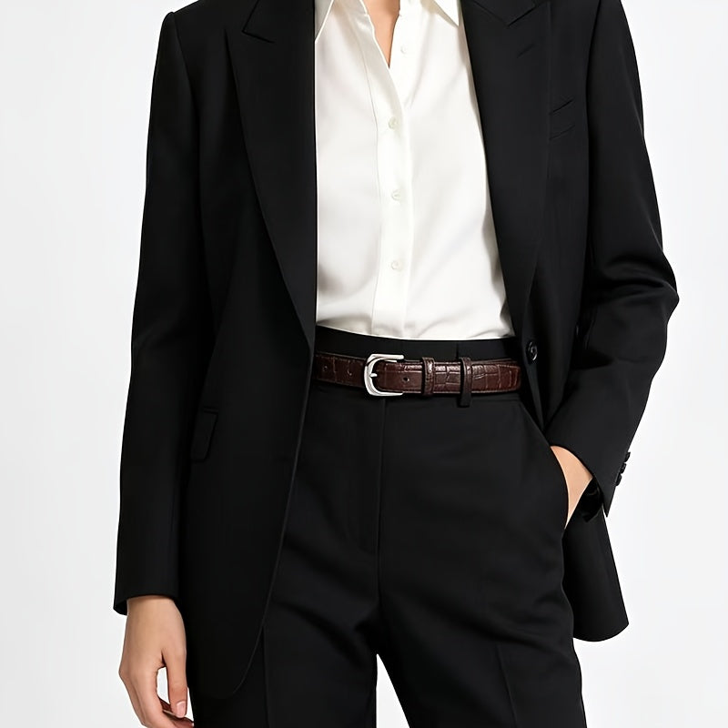 Ceinture Façon Crocodile en Simili Cuir pour Femme Emma — visuel 7