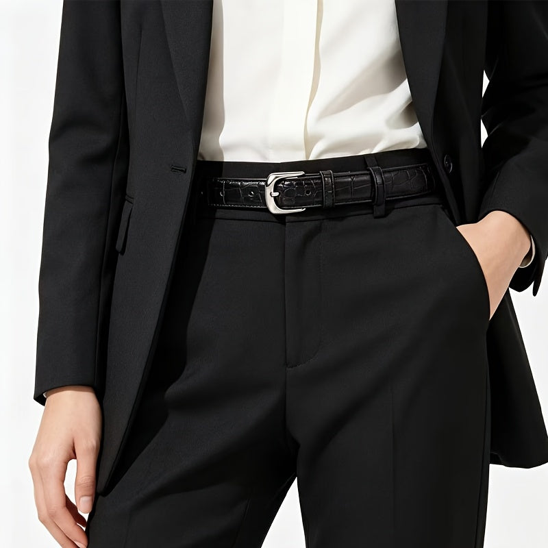 Ceinture Façon Crocodile en Simili Cuir pour Femme Emma — visuel 8