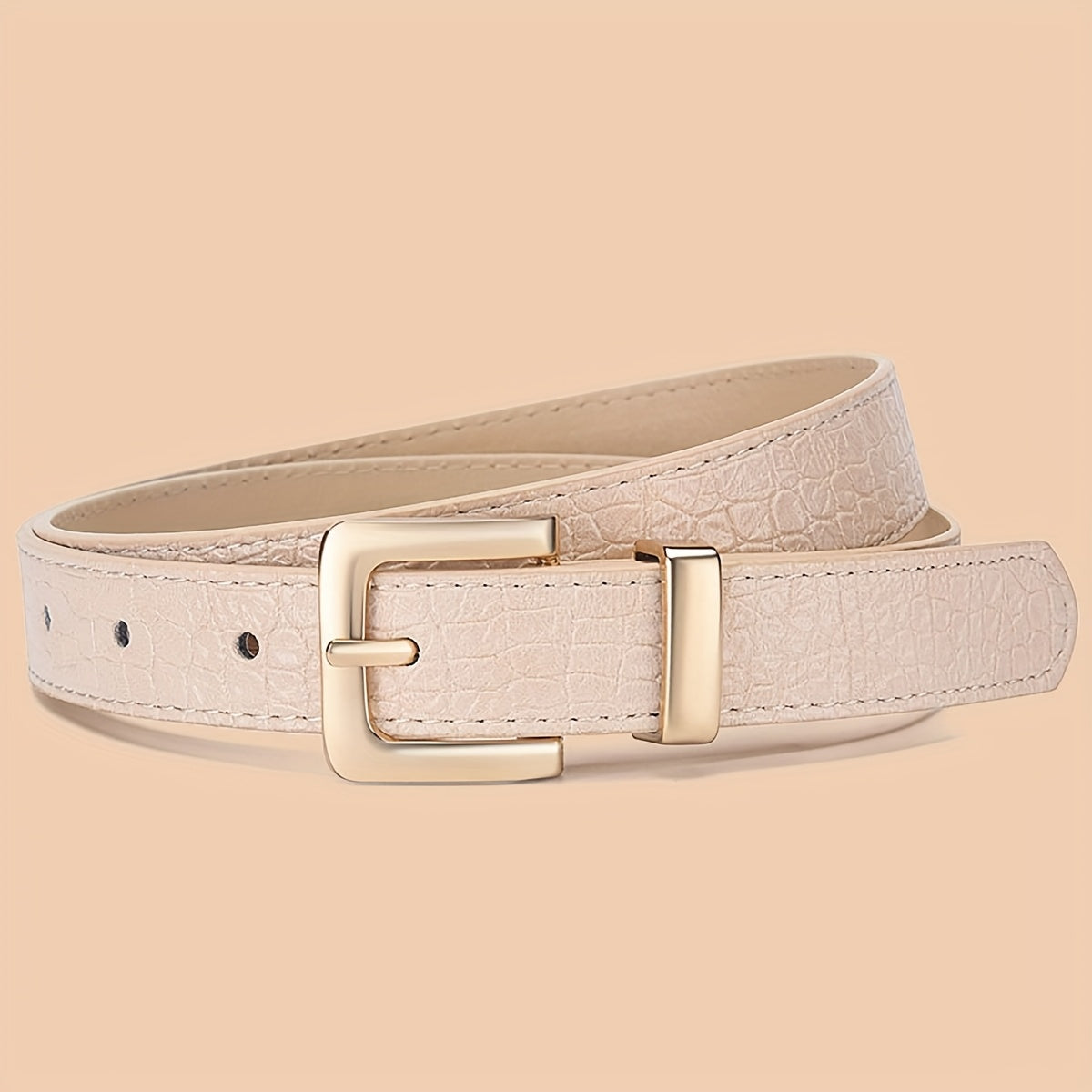 Ceinture Façon Crocodile en Simili Cuir pour Homme Arendal — visuel 5