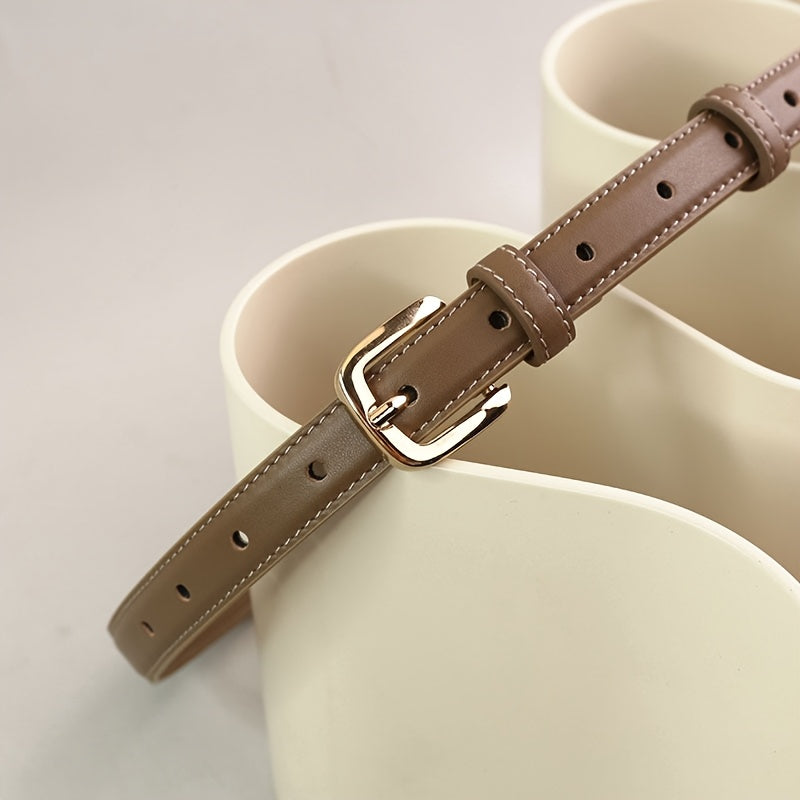 Ceinture Fine en Simili Cuir pour Femme Judith — visuel 4