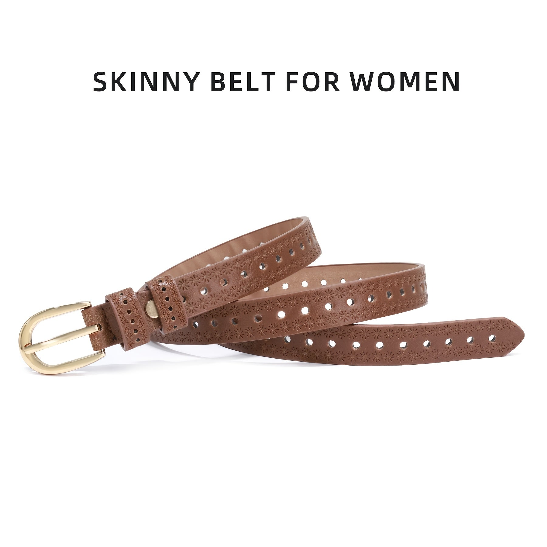 Ceinture Fine en Simili Cuir pour Femme Sidonie — visuel 5