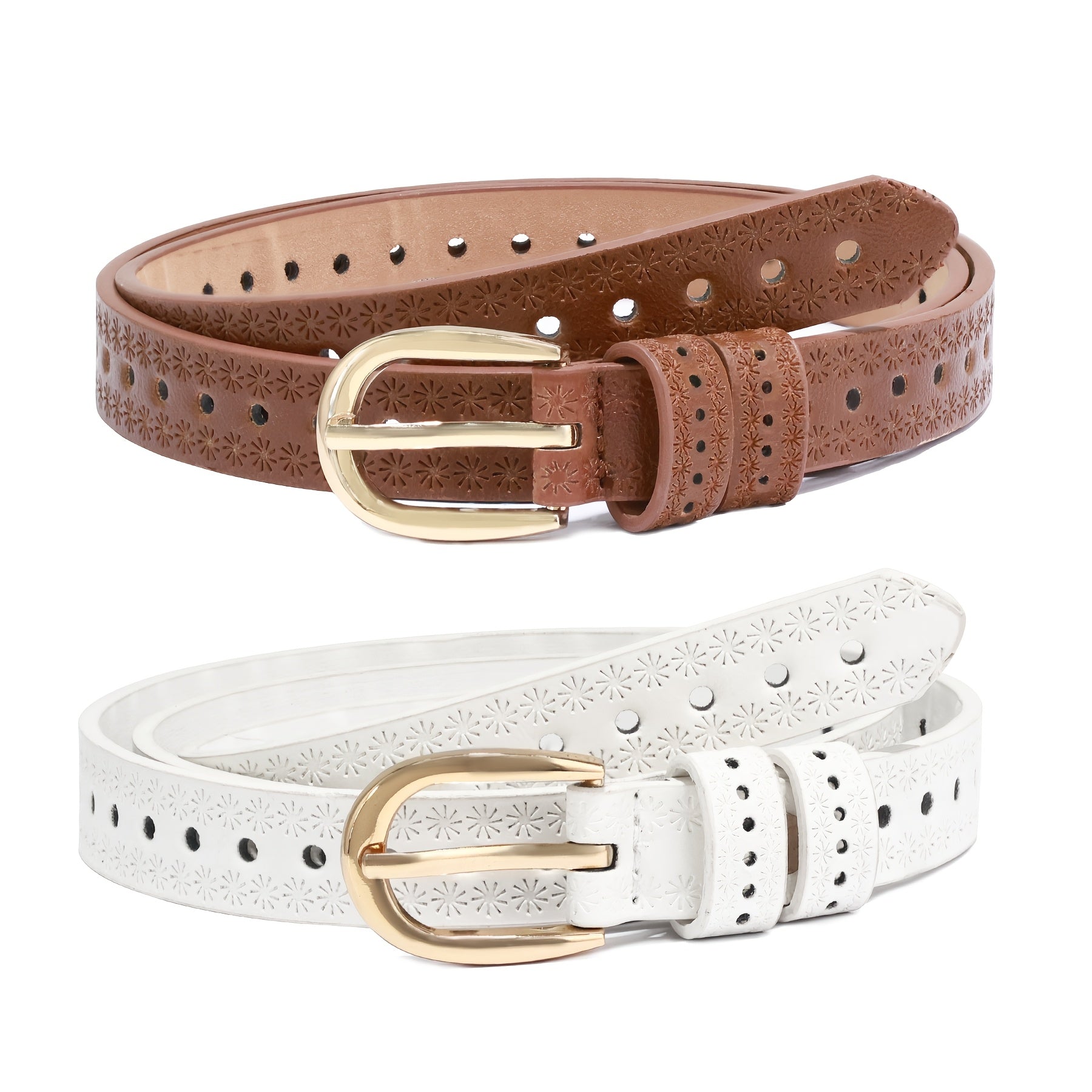 Ceinture Fine en Simili Cuir pour Femme Sidonie — visuel 7