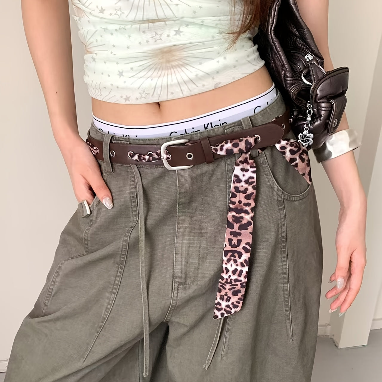 Ceinture Foulard en Simili Cuir pour Femme Pise — visuel 2