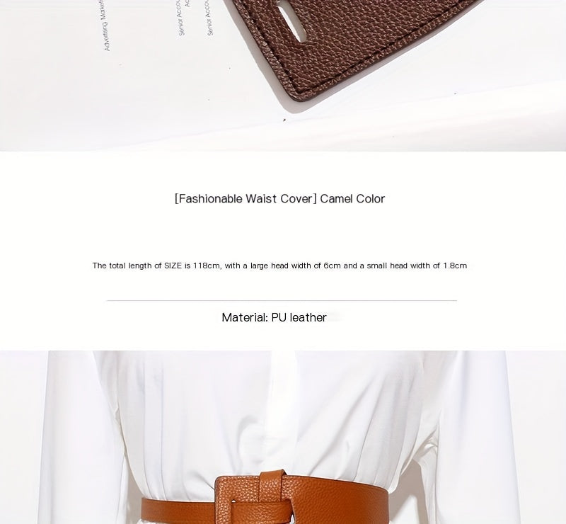 Ceinture Large en Simili Cuir pour Femme Frejus — visuel 14