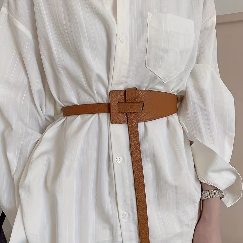 Ceinture Large en Simili Cuir pour Femme Frejus — visuel 19