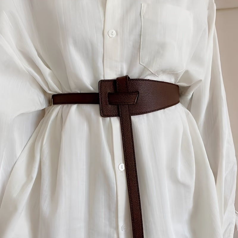 Ceinture Large en Simili Cuir pour Femme Frejus — visuel 2