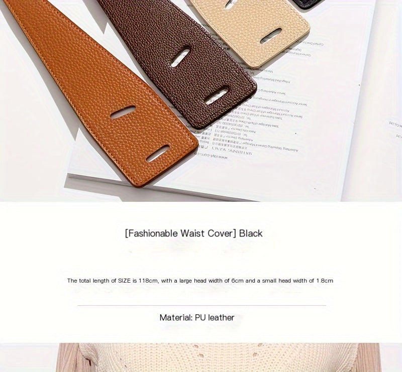 Ceinture Large en Simili Cuir pour Femme Frejus — visuel 3