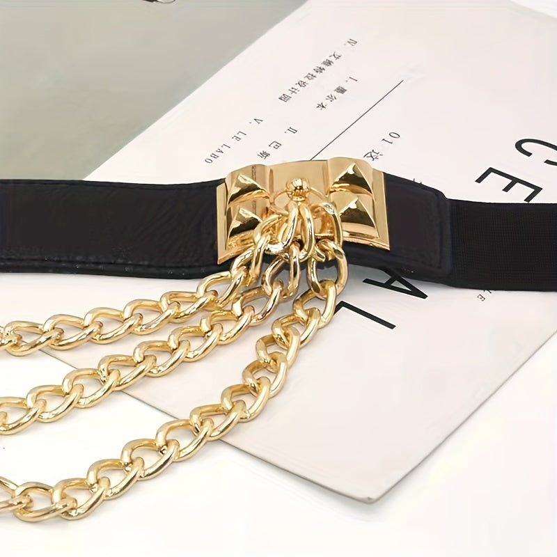 Ceinture Large en Simili Cuir pour Femme Positano — visuel 5