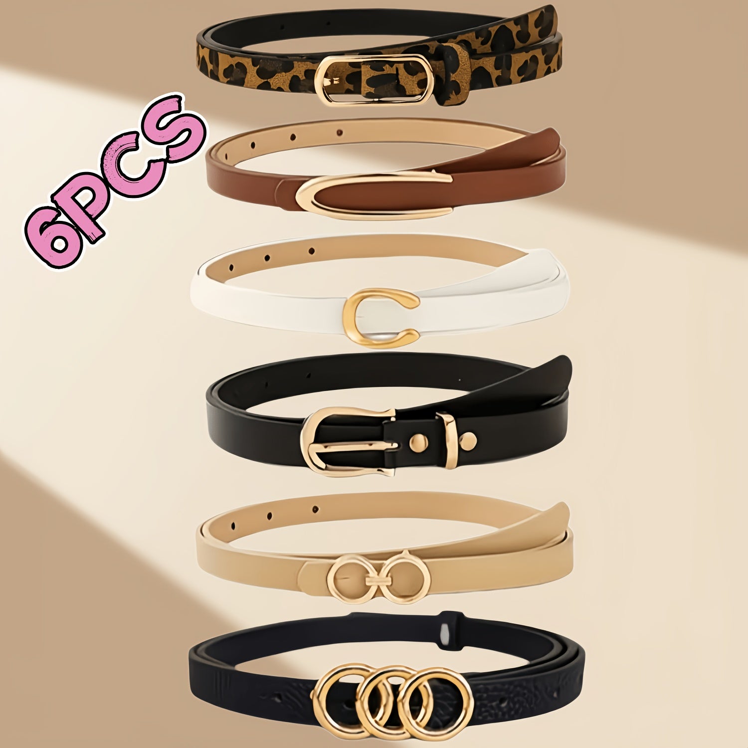 Ceinture Léopard en Simili Cuir pour Femme Ilona — visuel 2