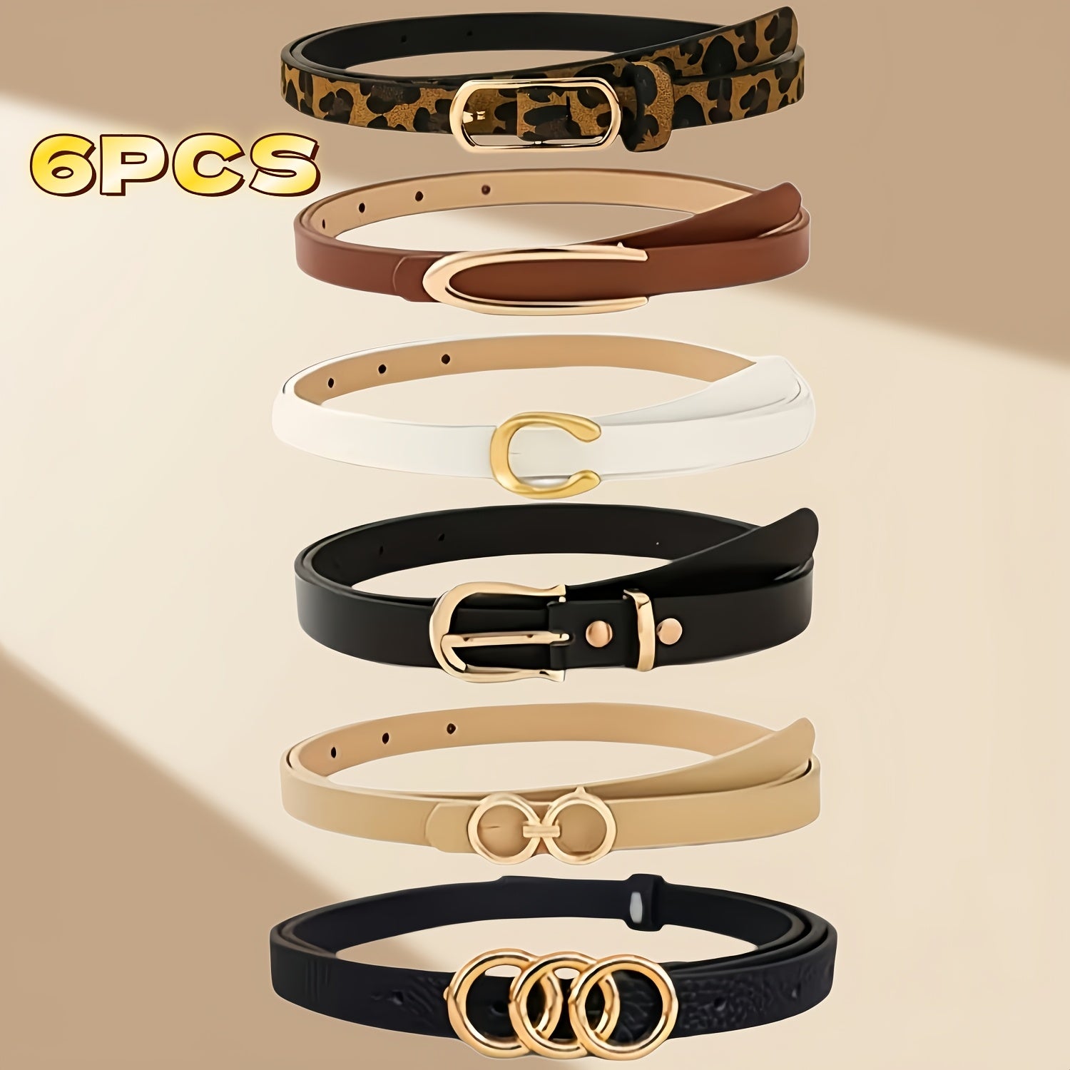 Ceinture Léopard en Simili Cuir pour Femme Ilona — visuel 4