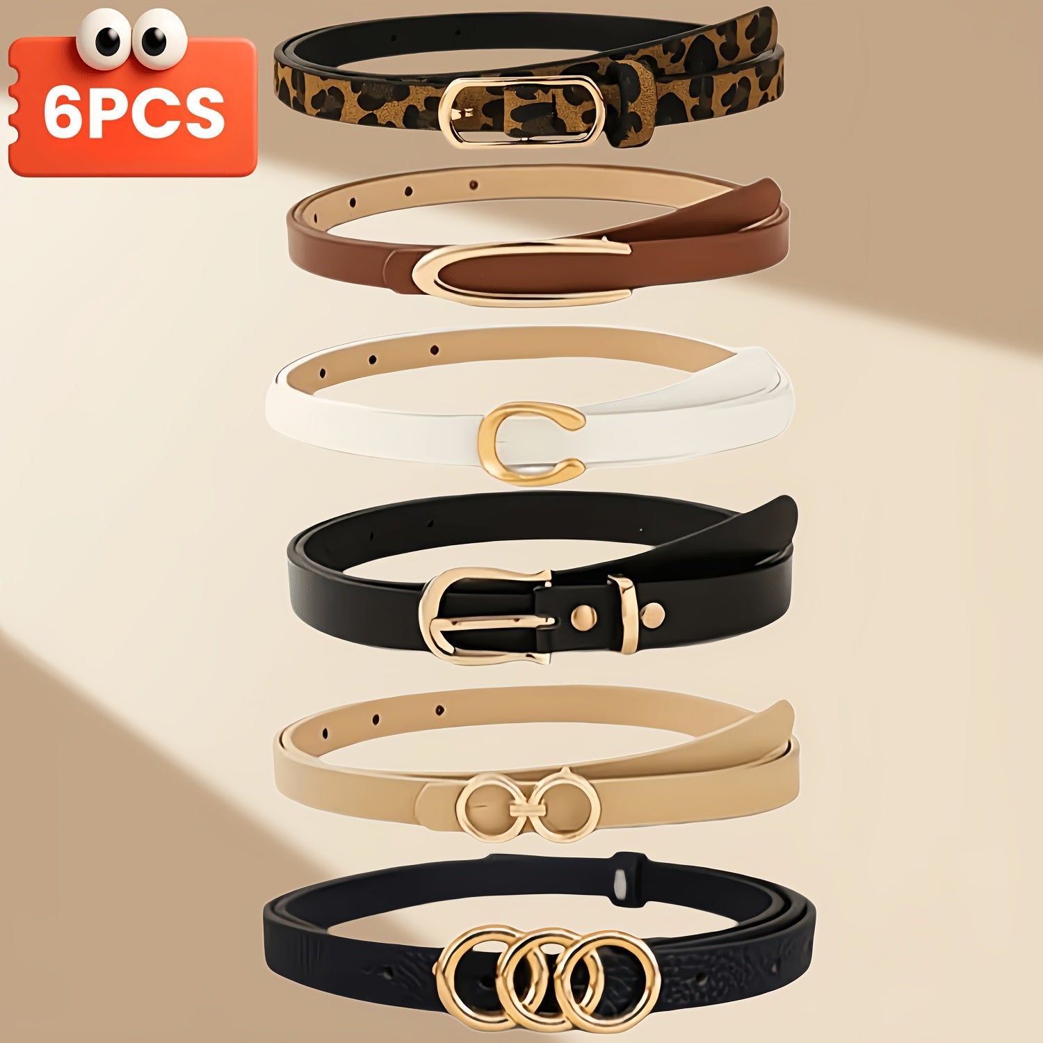 Ceinture Léopard en Simili Cuir pour Femme Ilona — visuel 5