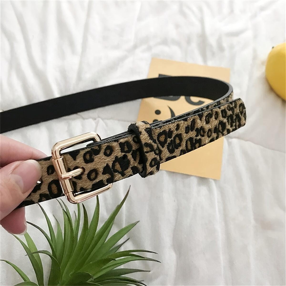 Ceinture Léopard en Simili Cuir pour Femme Maëlle — visuel 2