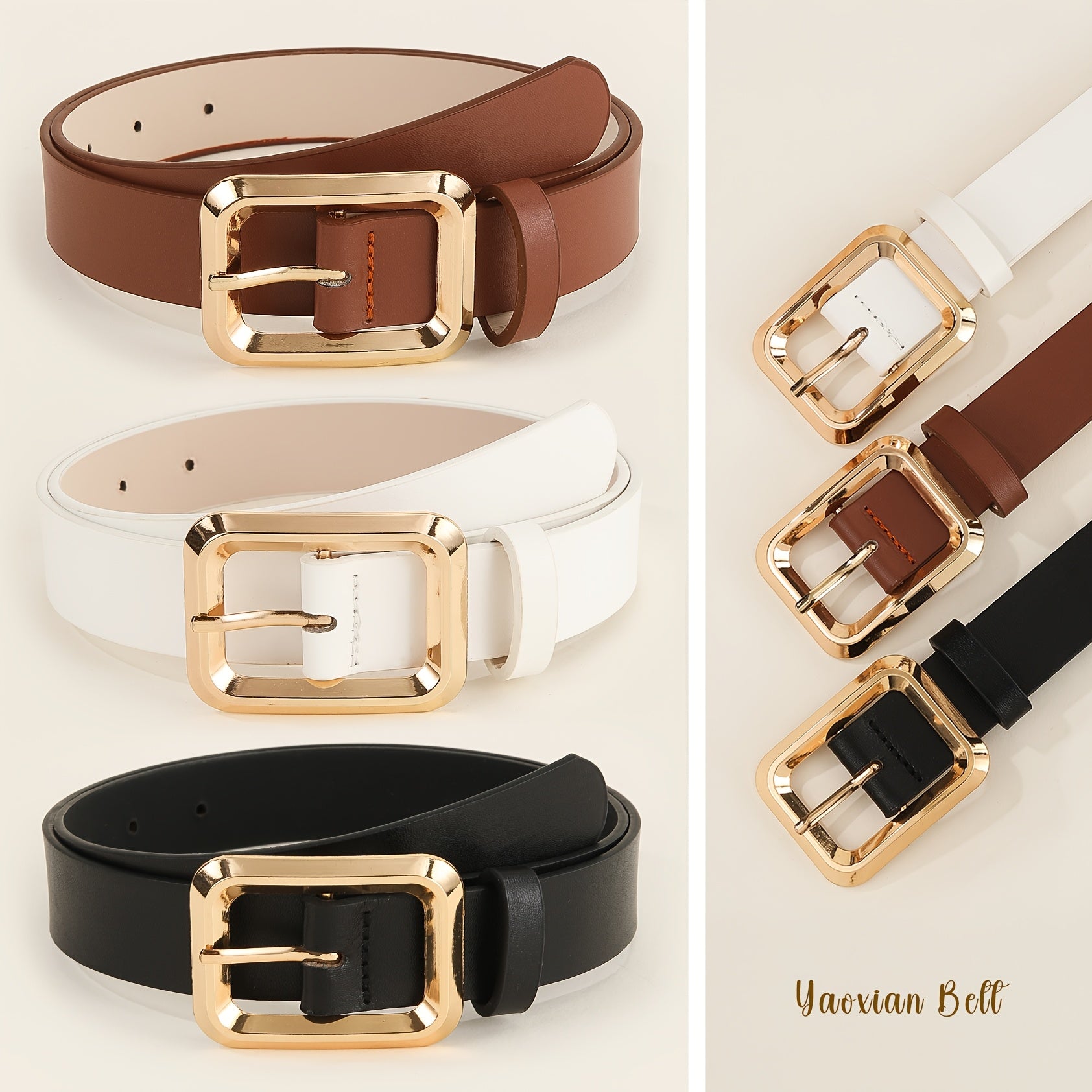 Ceinture Luxe en Simili Cuir pour Femme Clélie — visuel 4