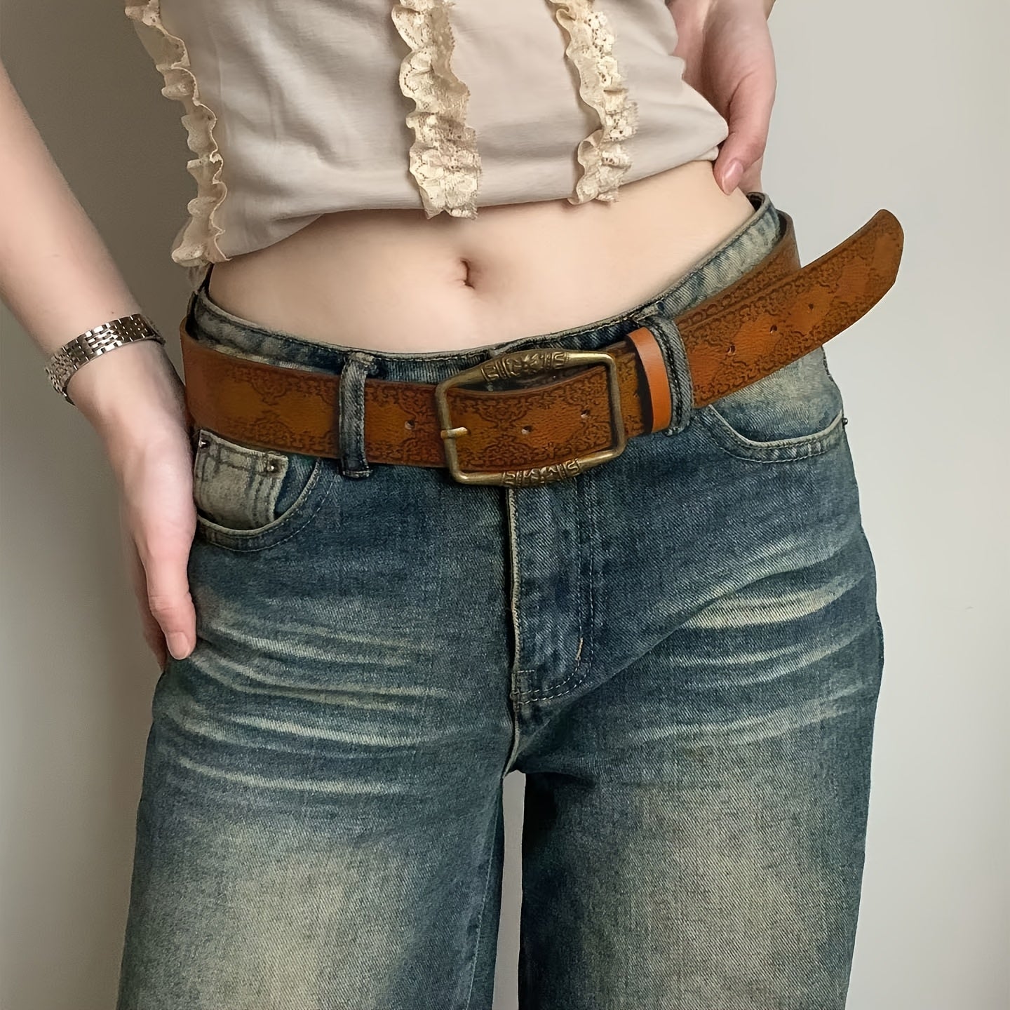 Ceinture Luxe en Simili Cuir pour Femme Isaure — visuel 2