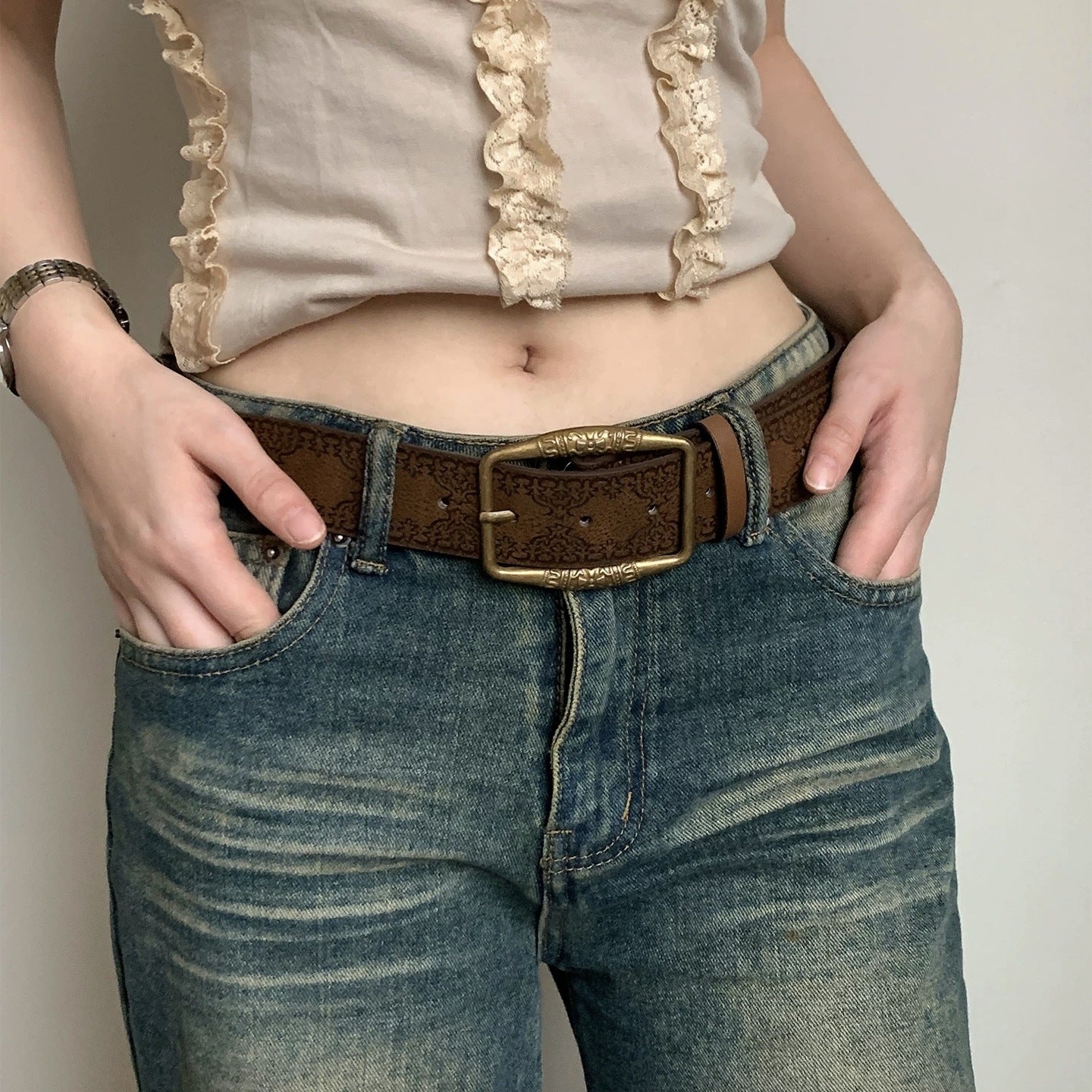 Ceinture Luxe en Simili Cuir pour Femme Isaure — visuel 4