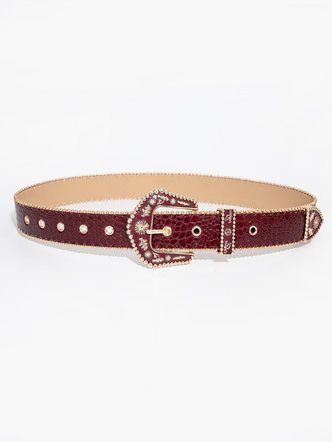 Ceinture Luxe en Simili Cuir pour Femme Marine — visuel 1