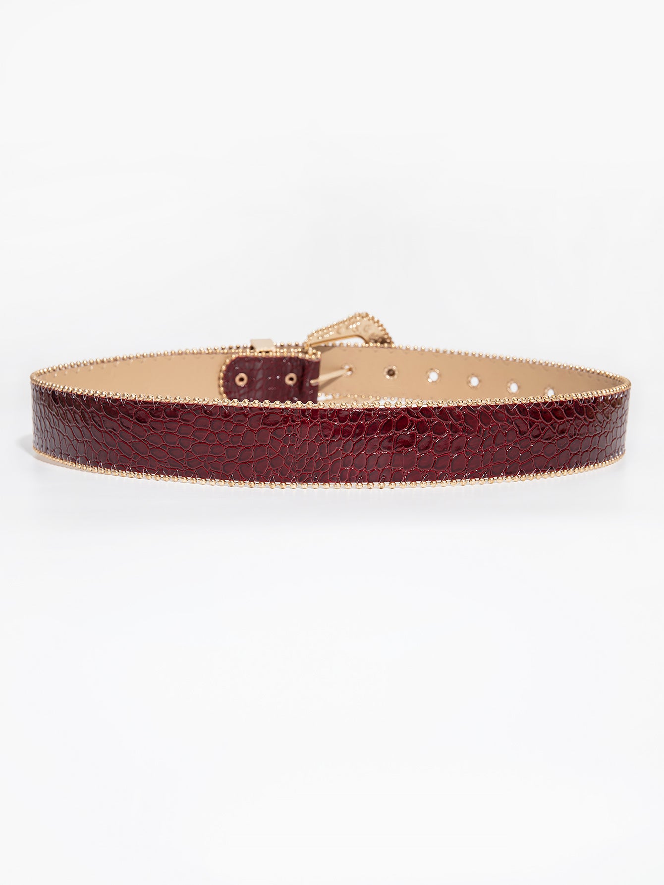 Ceinture Luxe en Simili Cuir pour Femme Marine — visuel 2