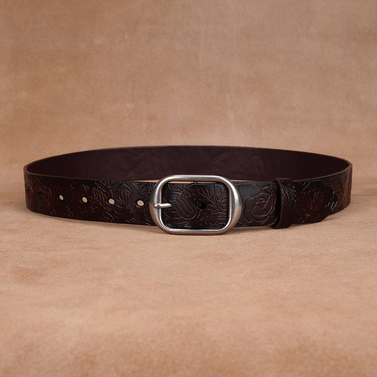 Ceinture Marron Café en Cuir pour Homme Timothée — visuel 5