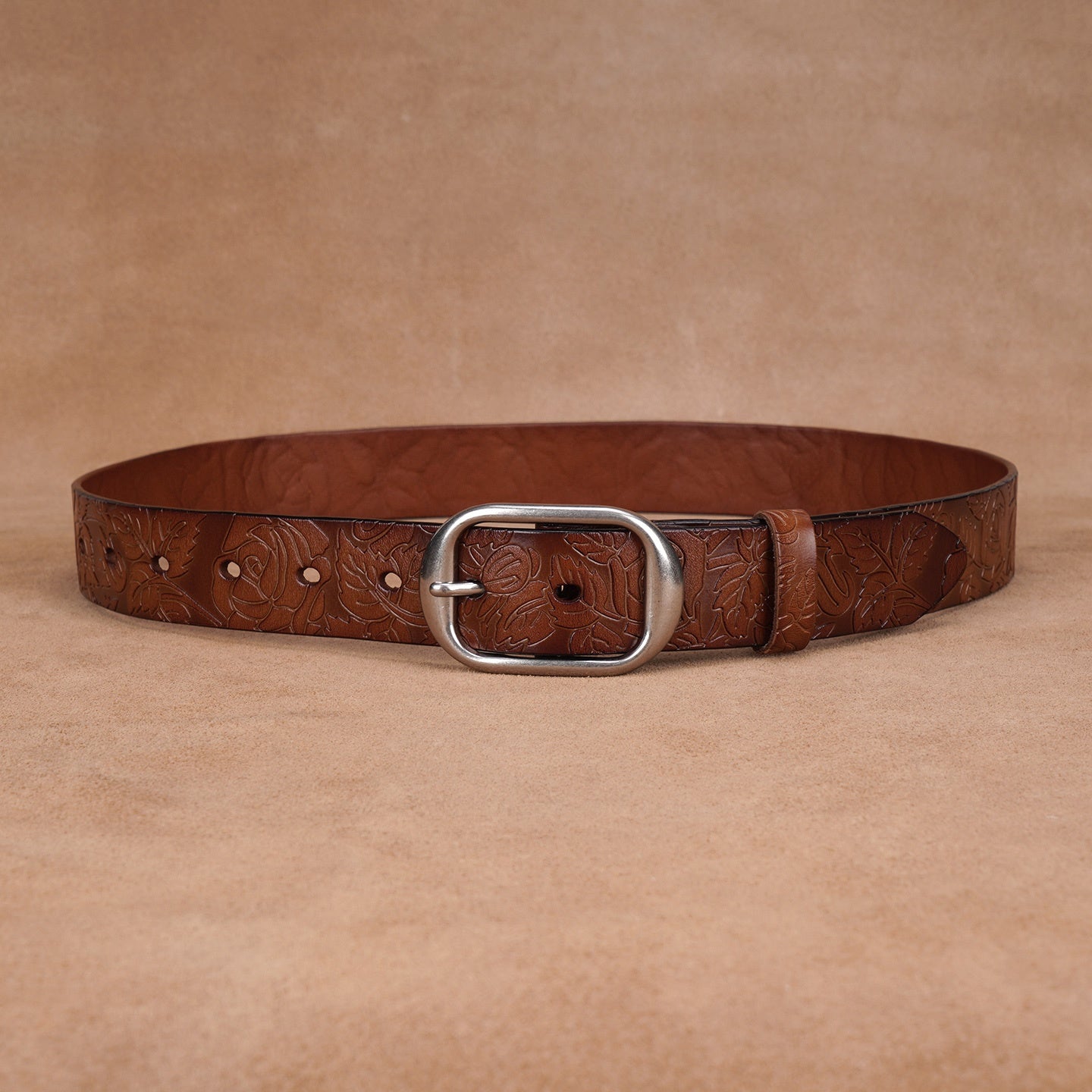 Ceinture Marron Café en Cuir pour Homme Timothée — visuel 6