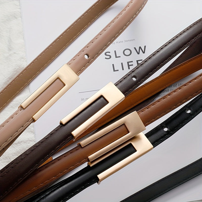 Ceinture Multicolore en Simili Cuir pour Femme Claudine — visuel 19