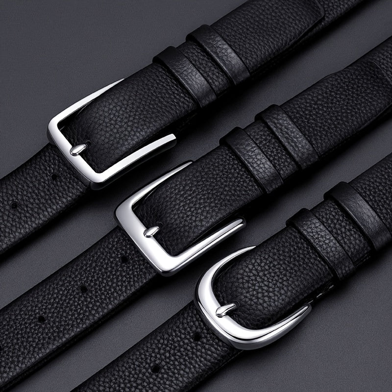 Ceinture Noire en Cuir pour Homme Gabin — visuel 14