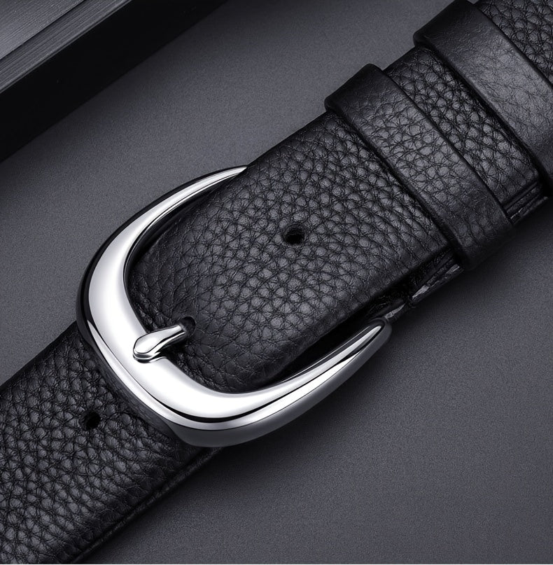 Ceinture Noire en Cuir pour Homme Gabin — visuel 4