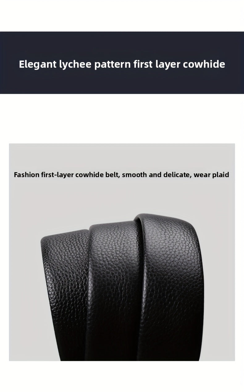 Ceinture Noire en Cuir pour Homme Gabin — visuel 6