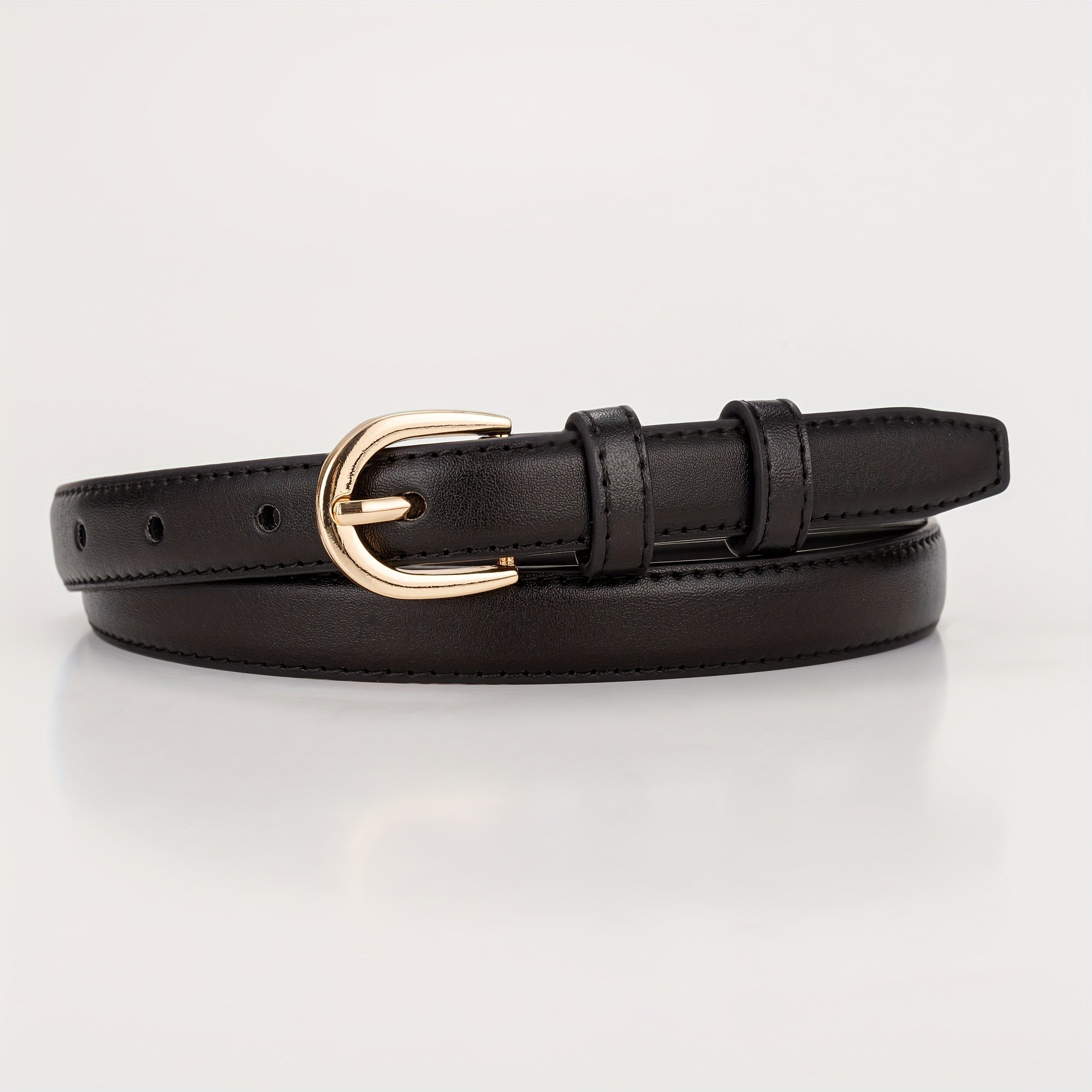 Ceinture Noire en Simili Cuir pour Femme Charline — visuel 2