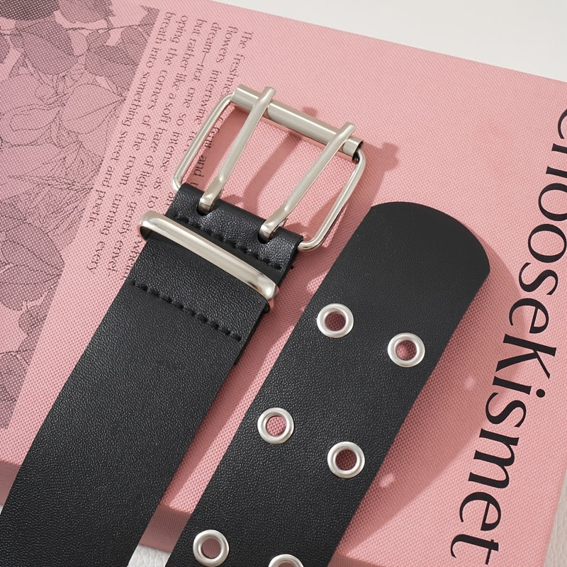 Ceinture Noire en Simili Cuir pour Femme Valerie — visuel 5