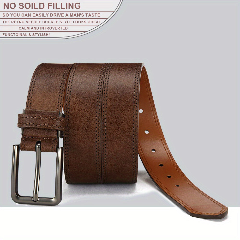 Ceinture Noire en Simili Cuir pour Homme Lancelot — visuel 4