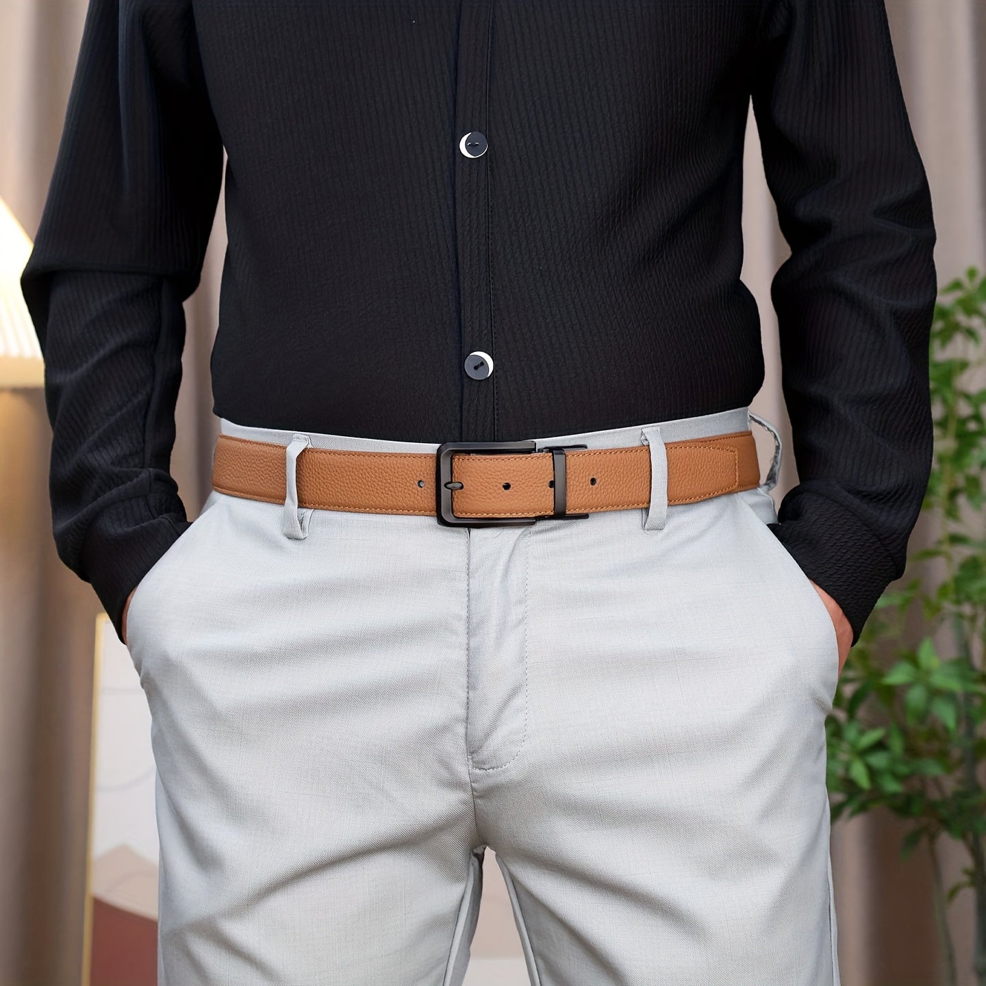 Ceinture Réversible en Cuir pour Femme Andréa — visuel 14