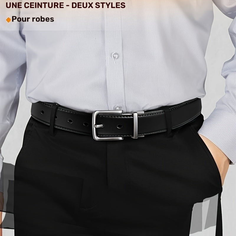 Ceinture Réversible en Cuir pour Homme Prosper — visuel 9
