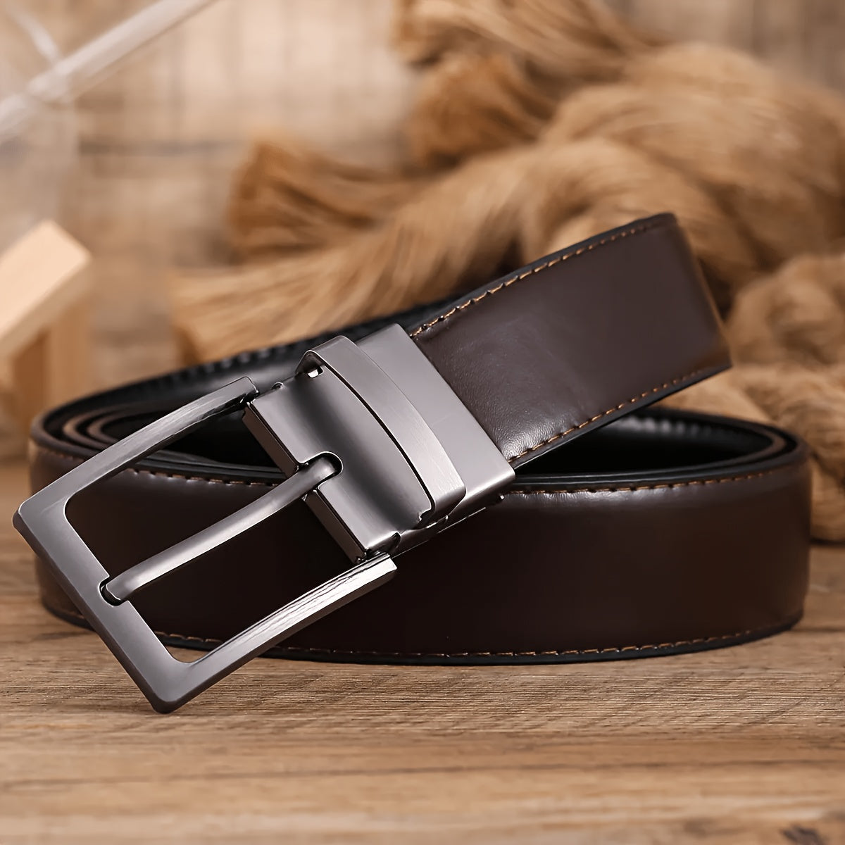 Ceinture Réversible Luxe pour Homme Odilon — visuel 2